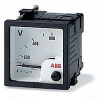 Вольтметр щитовой ABB VLM 300В AC, аналоговый, кл.т. 1,5 |  код. 2CSG111190R4001 |  ABB